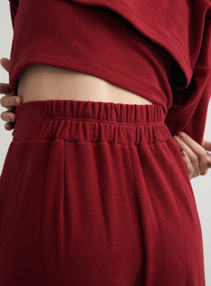 輕暖感舒適落地寬褲